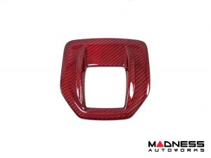 Alfa Romeo Giulia Shift Gate Trim Panel - Carbon Fiber - Pre '20 - Red Candy - QV Model